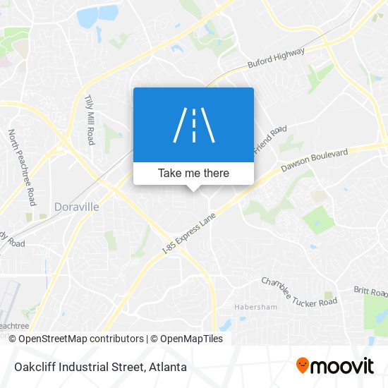 Mapa de Oakcliff Industrial Street