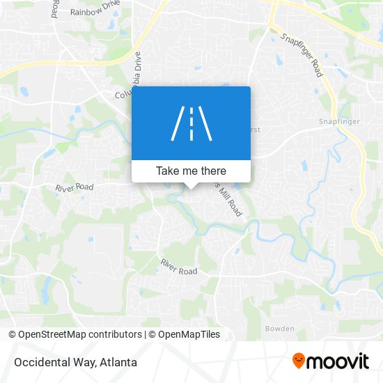 Mapa de Occidental Way