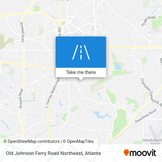 Mapa de Old Johnson Ferry Road Northeast