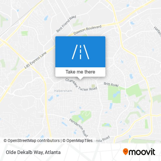 Olde Dekalb Way map