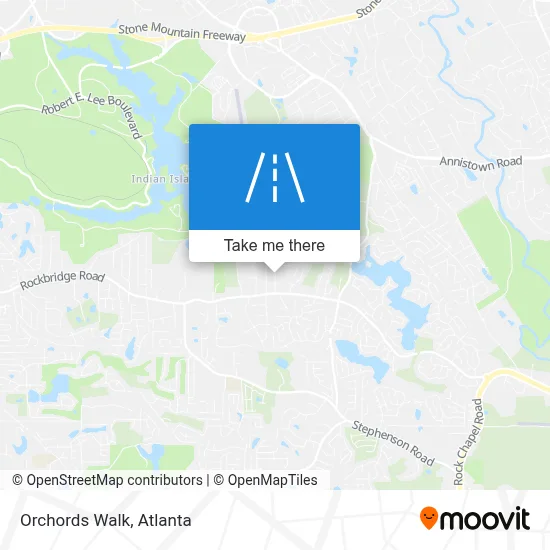 Orchords Walk map