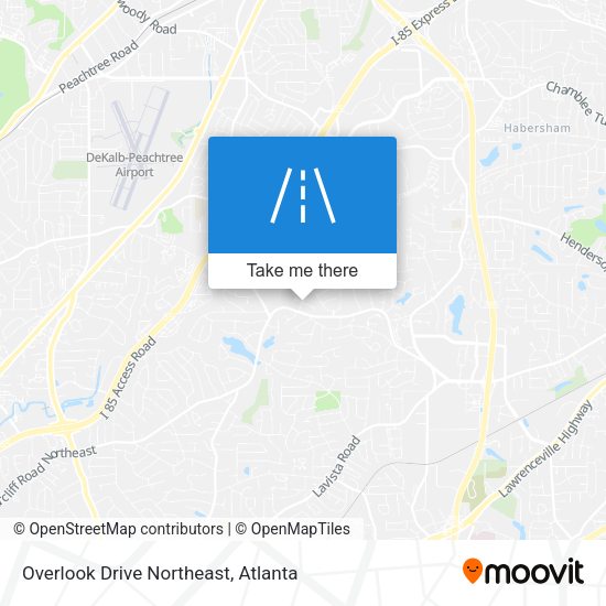 Mapa de Overlook Drive Northeast