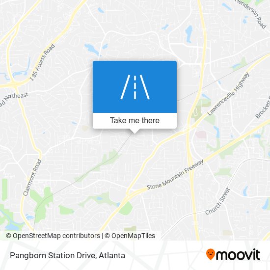 Pangborn Station Drive map