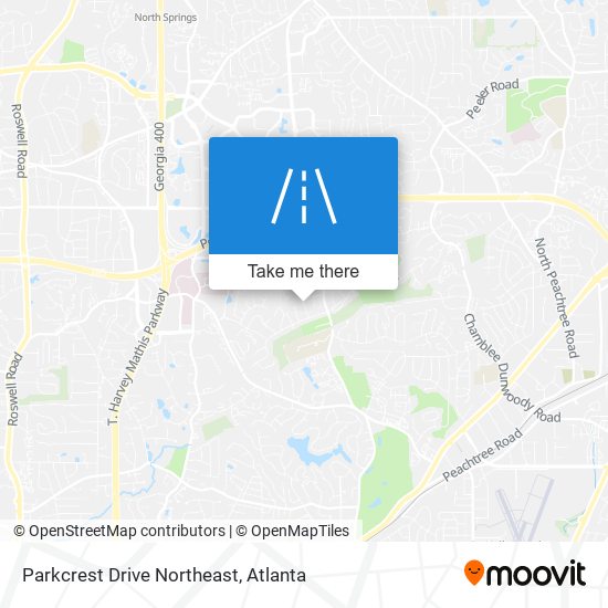 Mapa de Parkcrest Drive Northeast