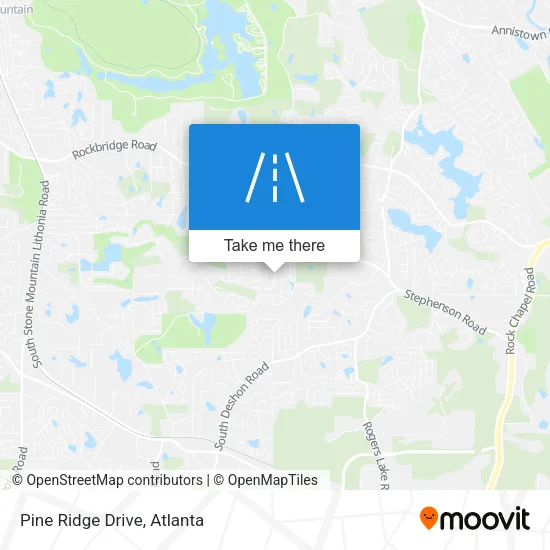 Mapa de Pine Ridge Drive