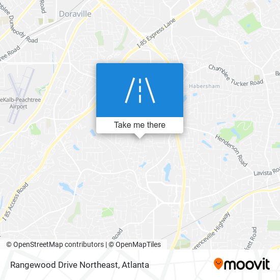 Rangewood Drive Northeast map