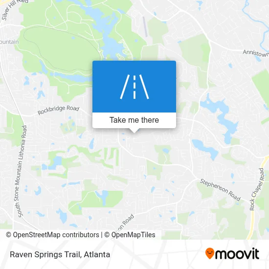 Raven Springs Trail map