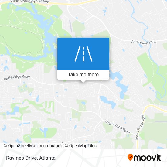 Mapa de Ravines Drive