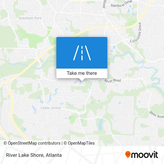 River Lake Shore map