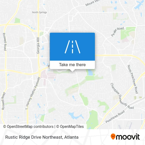 Rustic Ridge Drive Northeast map