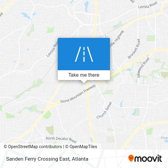 Sanden Ferry Crossing East map