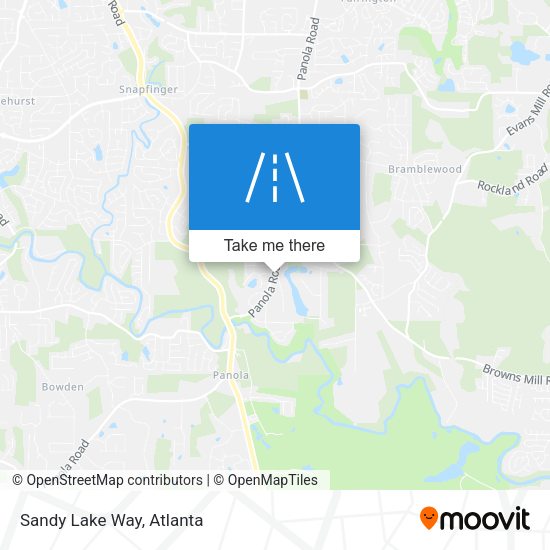 Mapa de Sandy Lake Way