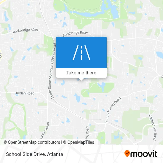 School Side Drive map