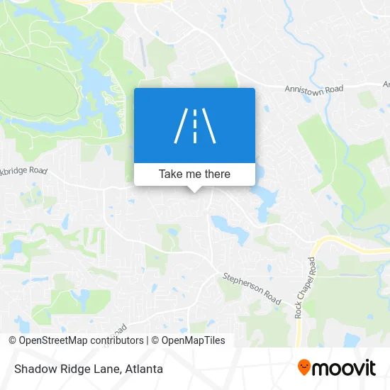 Shadow Ridge Lane map
