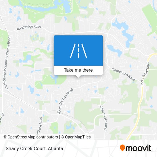 Mapa de Shady Creek Court