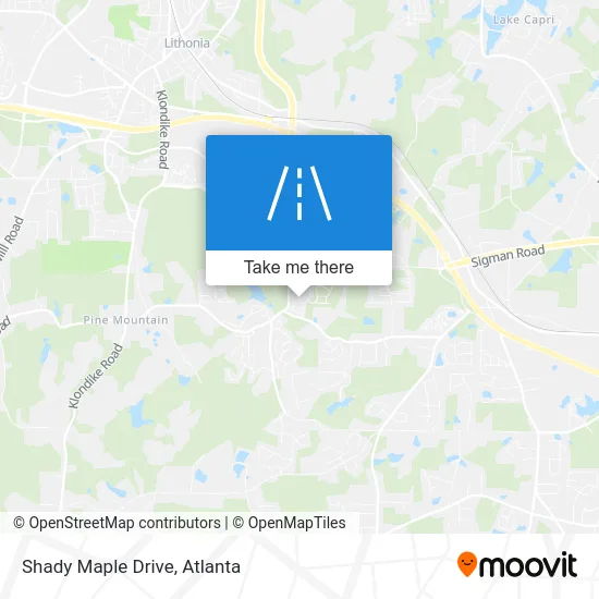Shady Maple Drive map