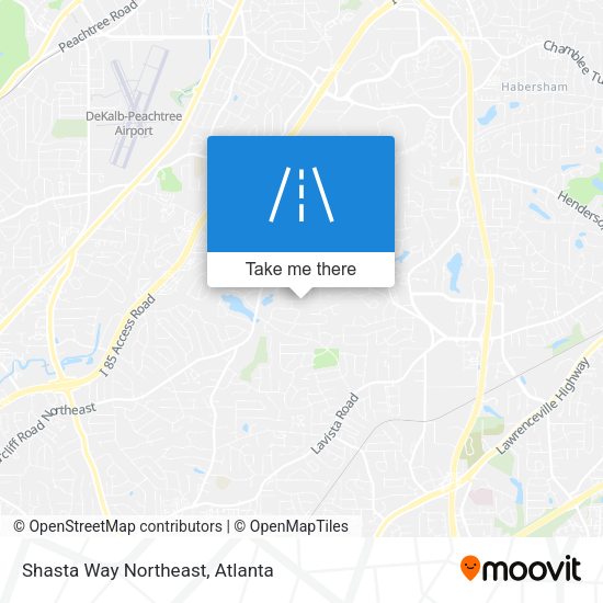 Mapa de Shasta Way Northeast