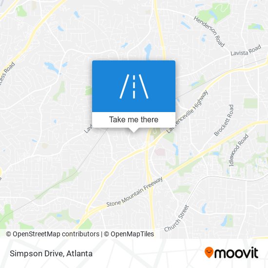 Mapa de Simpson Drive