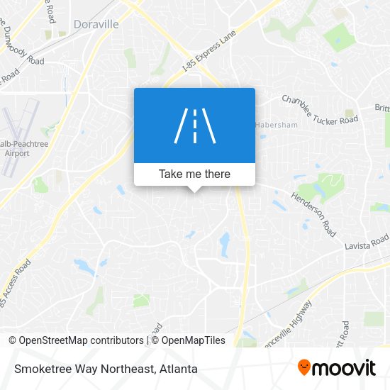 Mapa de Smoketree Way Northeast