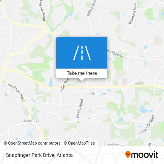 Snapfinger Park Drive map