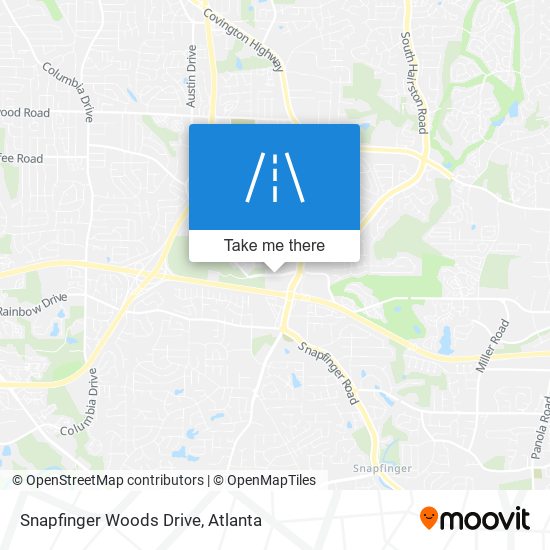 Snapfinger Woods Drive map