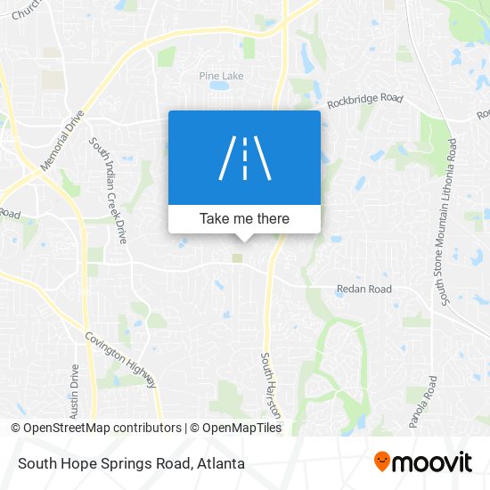 South Hope Springs Road map