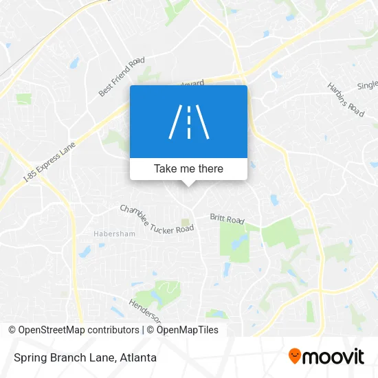 Mapa de Spring Branch Lane