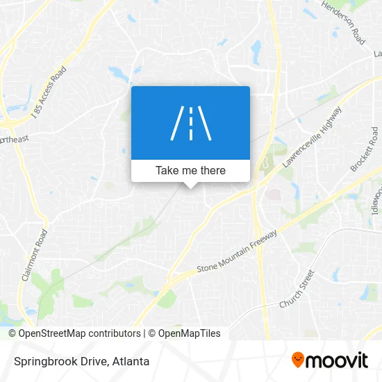 Springbrook Drive map