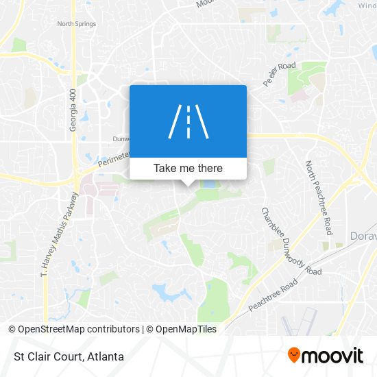 St Clair Court map