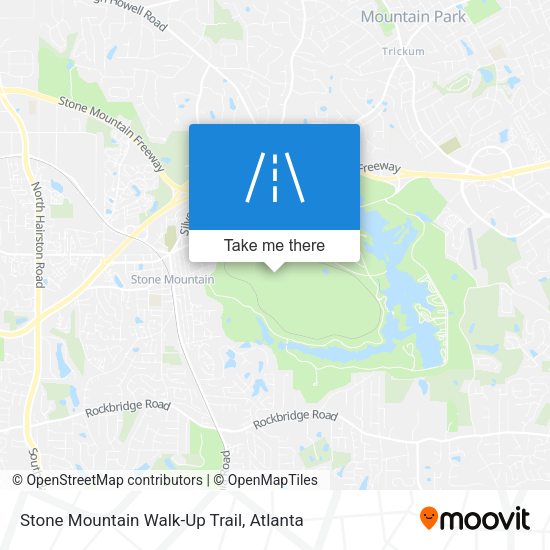 Stone Mountain Walk-Up Trail map
