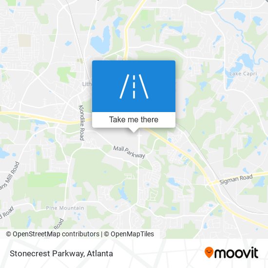 Stonecrest Parkway map