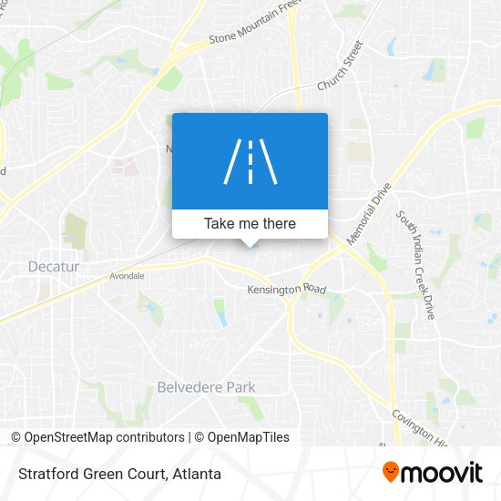 Mapa de Stratford Green Court