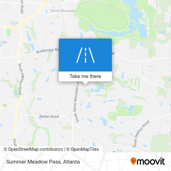 Summer Meadow Pass map