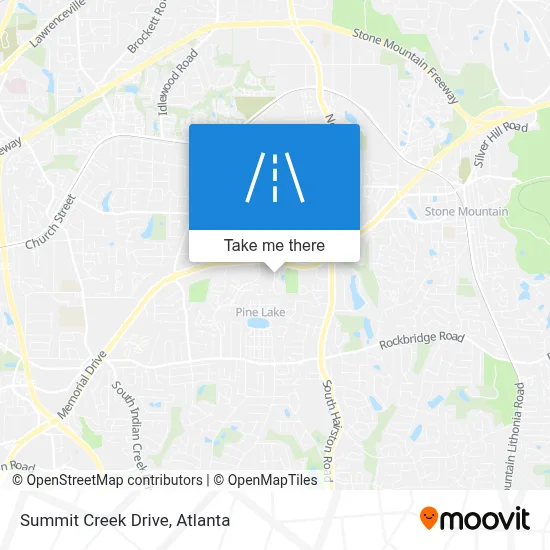 Summit Creek Drive map