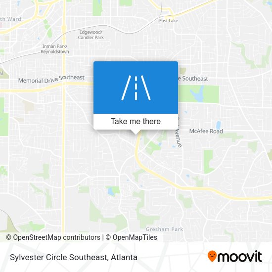 Sylvester Circle Southeast map