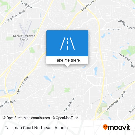 Mapa de Talisman Court Northeast