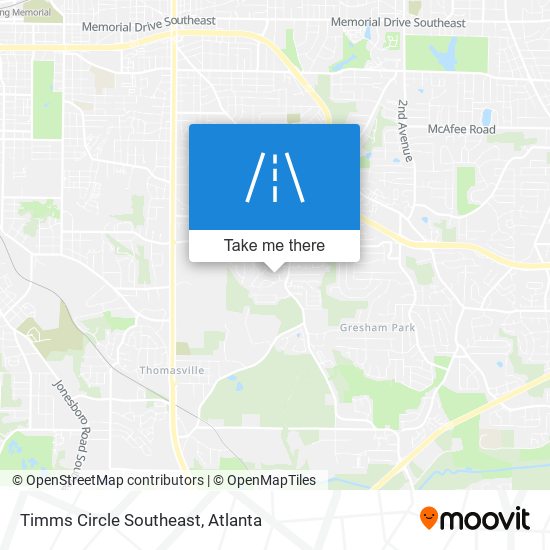 Mapa de Timms Circle Southeast