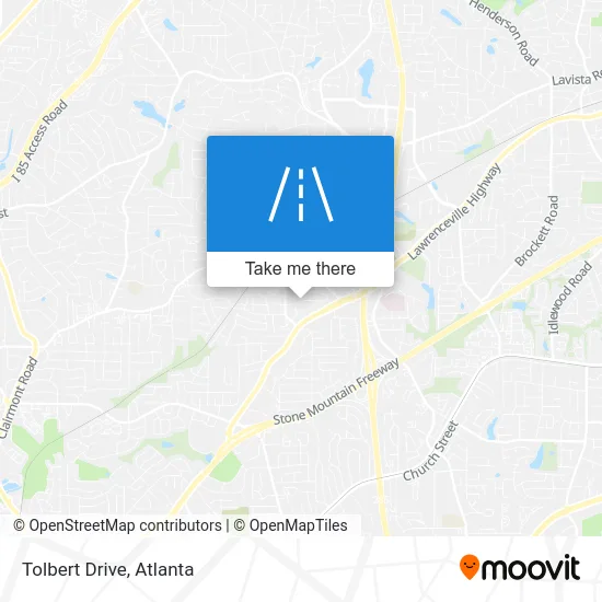Tolbert Drive map
