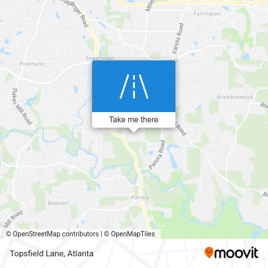 Mapa de Topsfield Lane