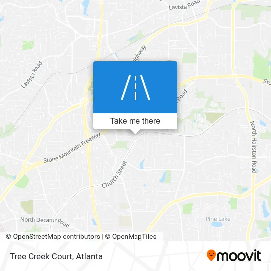 Tree Creek Court map
