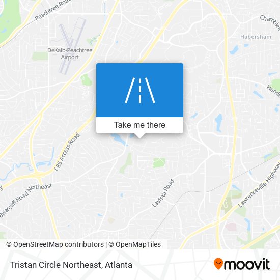 Tristan Circle Northeast map