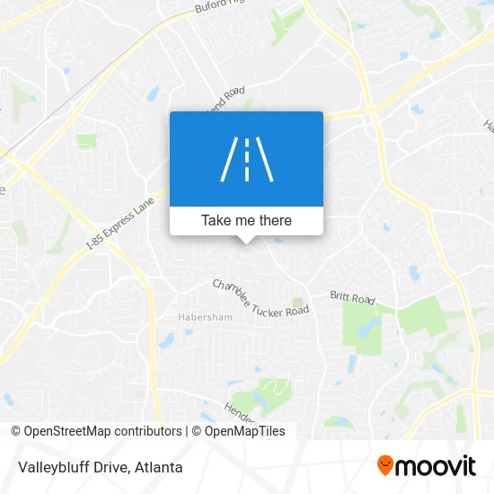 Valleybluff Drive map