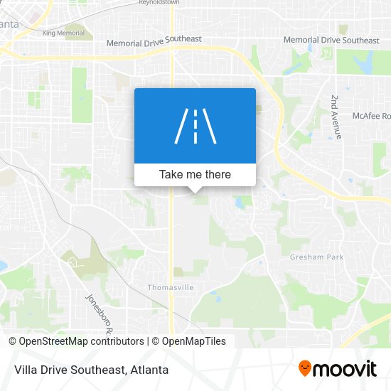 Villa Drive Southeast map