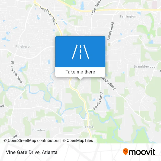 Vine Gate Drive map