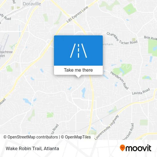 Wake Robin Trail map