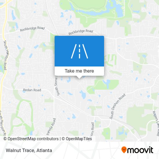 Mapa de Walnut Trace