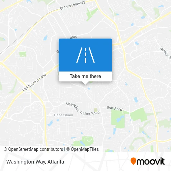 Washington Way map