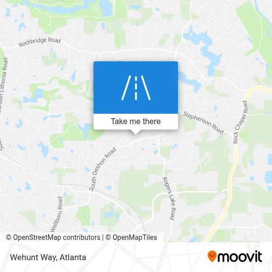 Wehunt Way map