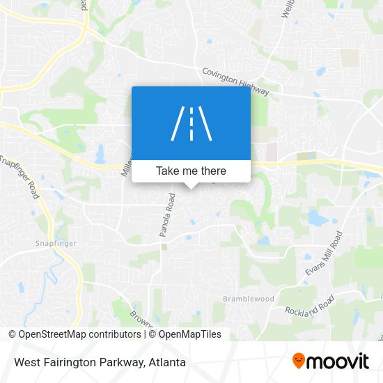 Mapa de West Fairington Parkway