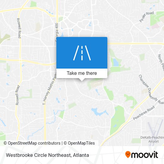 Westbrooke Circle Northeast map